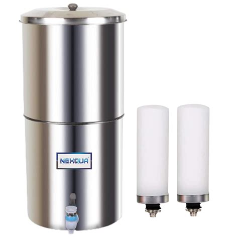 NEXQUA Dew High Grade Stainlness Steel Gravity Water Filter and ...