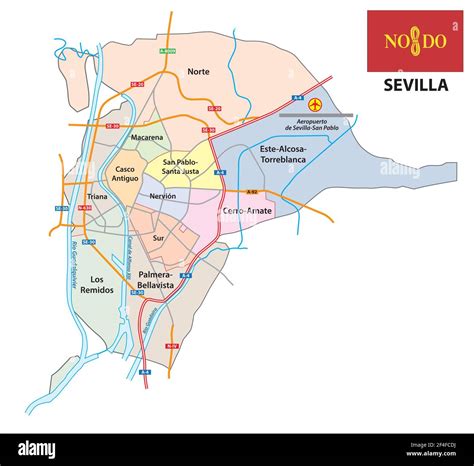 Printable Map Of Seville Spain