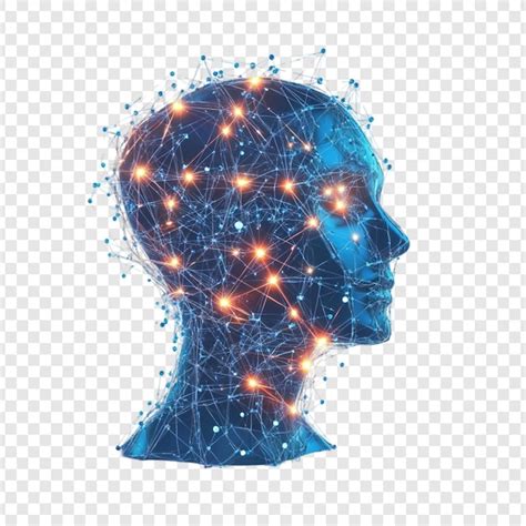 Digital mind abstract representation of human intelligence and neural ...