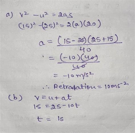 1. A bus that is travelling at the rate of 90 km/h slow down to 54 km/h ...