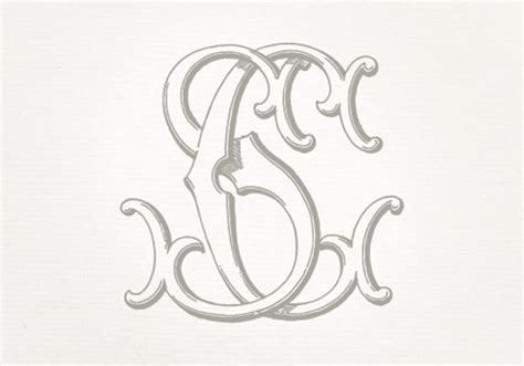 Buy Vintage Wedding Monogram SC CS Wedding Invitation, Digital Download ...