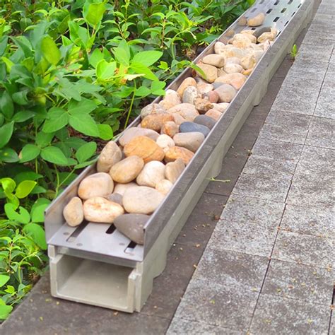 Amazon.co.jp: Driveway Drain System, Trench Drain Grate, Outdoor Garden ...