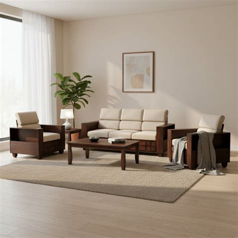 Sofa Set in 3+1+1 Seating – Indian Hub