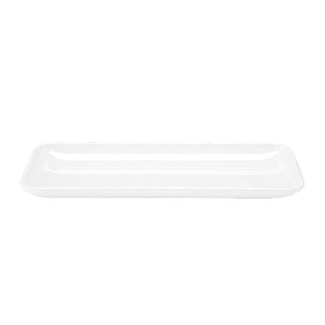 Zicco K-2028 Melamine Rectangular Display Plate, 21x51x4 cm, White Price