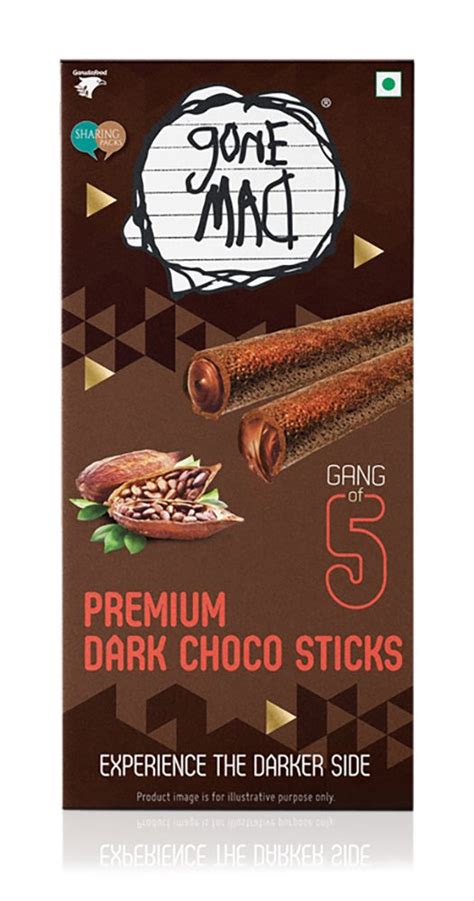 GONE MAD Premium Dark Choco Sticks, 100 Grams (Pack of 10) : Amazon.in ...