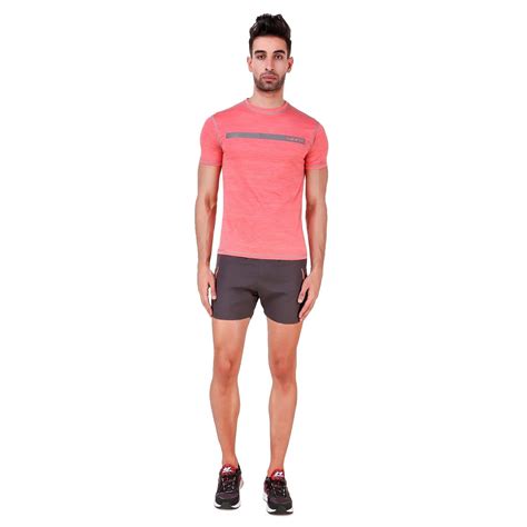 Nivia 2228M-2 Hydra-5 Milange Polyester Round T-Shirt, M (Pink ...