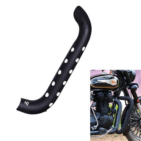 Vagary Matte Bend Pipe Heat Shield Cover for RE Bullet Classic 350 ...