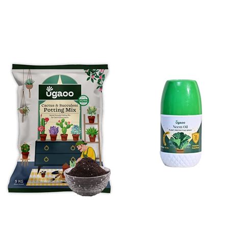 Ugaoo Cactus and Succulents Potting Soil Mix for Plants - 5 kg & Ugaoo ...