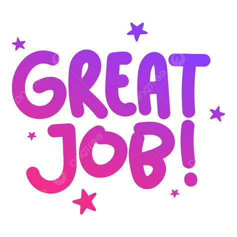 Sparkle Great Job Clipart