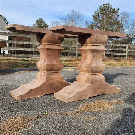 "Trestle Table Base - Set of 2 Pedestals- "Coastal Captivation ...