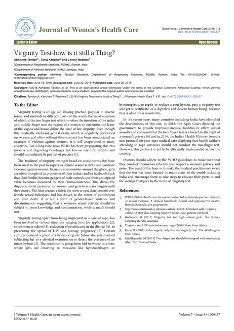 Image result for Virgin Test Controversy