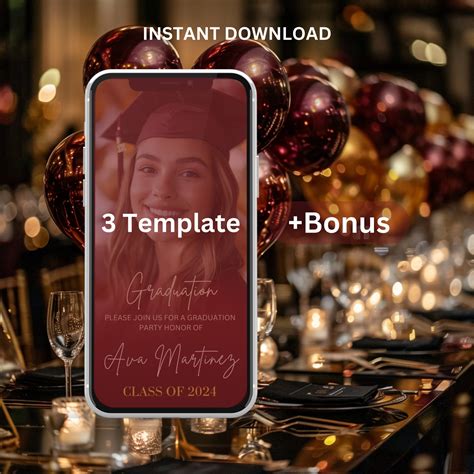 Image result for Graduation Invitation Card Marron Color