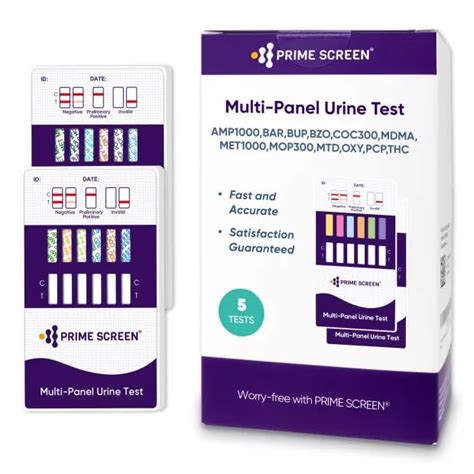 Prime Screen Drug Test 12 Panel Kits (AMP/BAR/BUP/BZO/COC/mAMP/MDMA/MOP ...