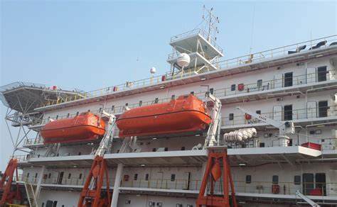 Iacs Class Solas Approval Certificate ABS 50 Person Totally Enclosed Lifeboat and Davit to Work ...