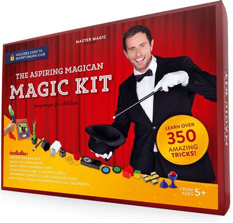 MasterMagic Magic Kit - Easy Magic Tricks For Children - Learn Over 350 ...