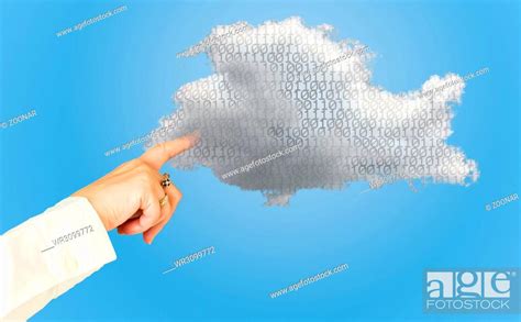 Illustration of cloud computing web services architecture, Stock Photo ...