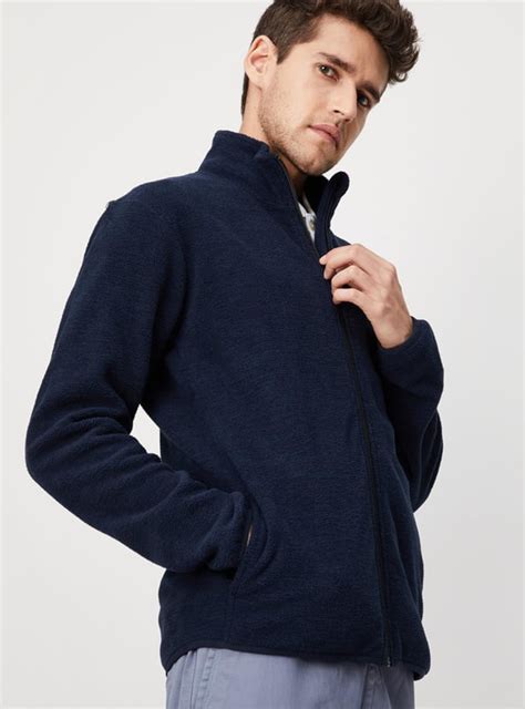Buy Men Textured High Neck Sweatshirt Online at just Rs. 1499.0 ...
