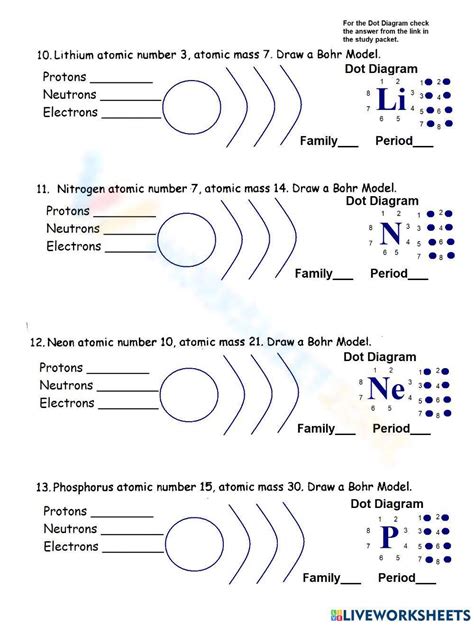 Image result for Bohr Model Practice Worksheet Answer Key