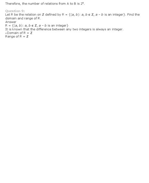 Image result for Formulas for Relations and Functions Class 11