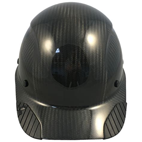 Actual Carbon Fiber Hard Hat - Cap Style Glossy Black