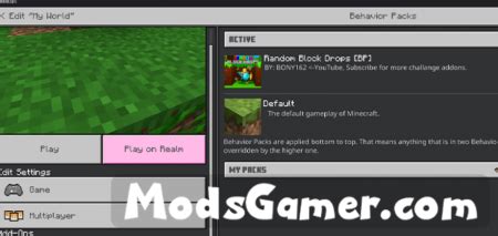 Image result for Random Block Drops Mod