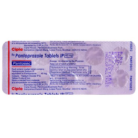 Pantosec Tablet | Uses, Side Effects, Price | Apollo Pharmacy