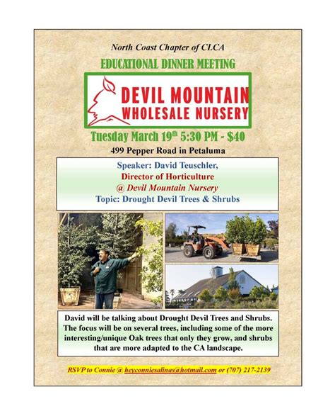 Devil Mountain Wholesale Nursery on LinkedIn: Don’t miss this sure to ...