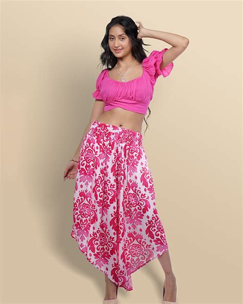 Pink petal crop and flair set – Boholyfe
