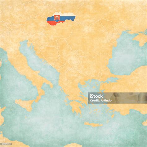 Map Of Balkans Slovakia Stock Illustration - Download Image Now - Balkans, Country - Geographic ...
