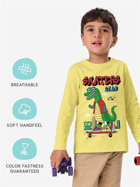 Buy TSS Originals: Skater Gator Boys Cotton Full Sleeve T-Shirts online ...
