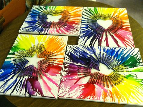 melted crayon | Crayon crafts, Creative crafts, Diy arts and crafts
