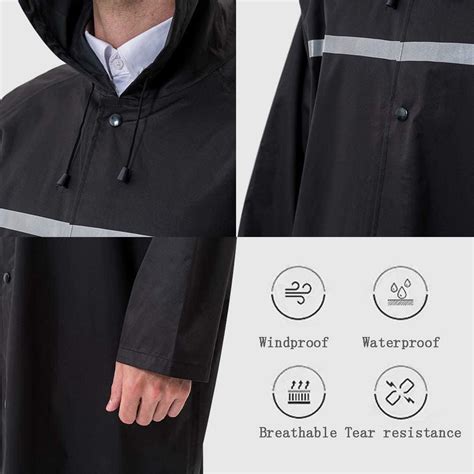 Buy Rain Coats for Adults Rain Ponchos with Hoods Man Lightweight ...