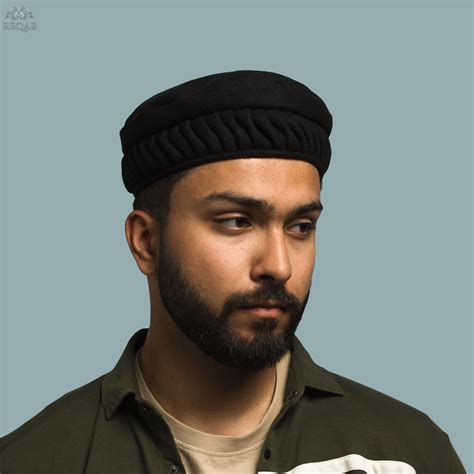 Black Twisted Cap – Reqab Online Private Limited