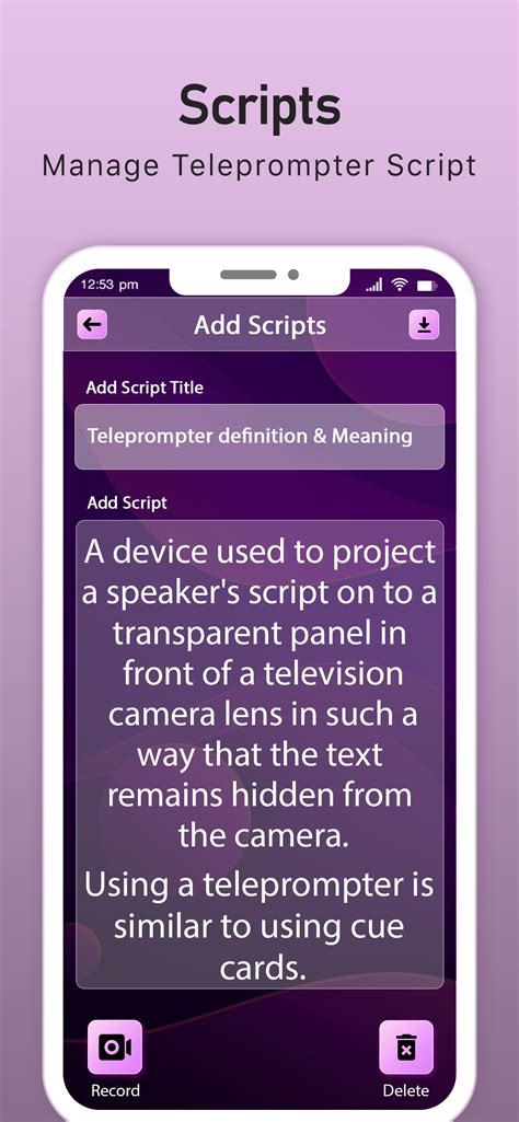 Teleprompter Script Example 的图像结果