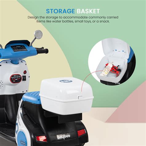 Baybee Daft Rechargeable Battery Operated Bike for Kids, Ride on Toy ...