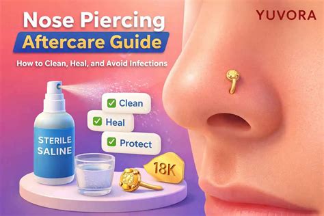 Nose Piercing Aftercare Guide: How to Clean, Heal, and Avoid Infection ...