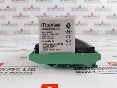 Dataforth Scmpb07 Um Analog Voltage Input Module With Back Panel ...