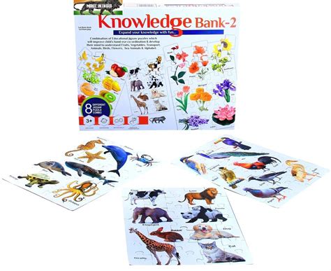 Knowledge Bank - 2 Education Learning Puzzles for Kids – 21Gadget.in