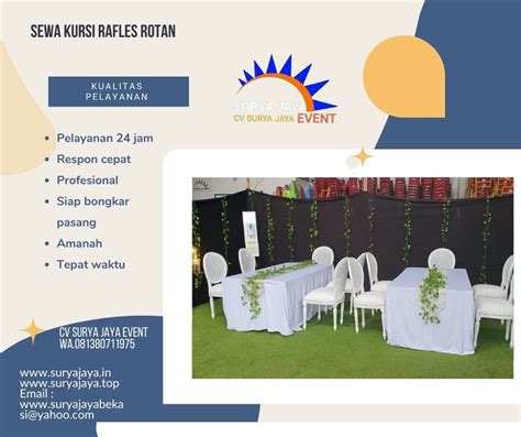 Menyewakan Kursi Rafles Rotan Untuk Event Di Jabodetabek