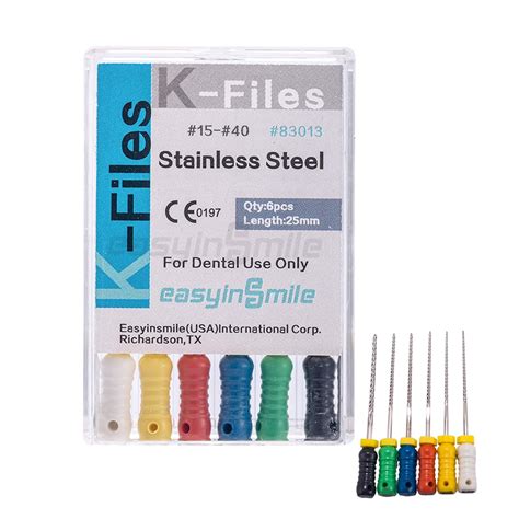 Easyinsmile Dental Endodontic 25mm Endo K Files Stainless Steel India ...