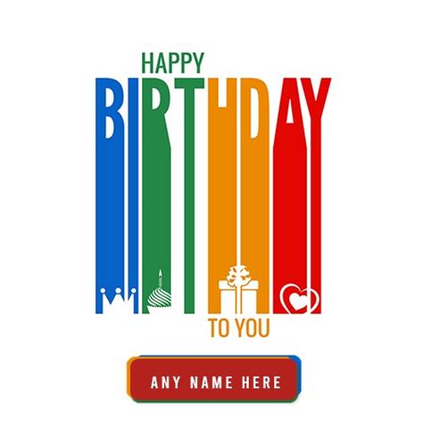 Happy Birthday Red Rose Cake With Name