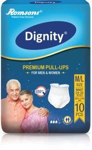 DIGNITY Premium Pull Up Adult Diapers, Medium-Large, Waist Size 24 ...