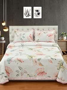 Buy MORADO® Ultrasonic Quilted Bedsheet for Double Bed (90x100Inches ...