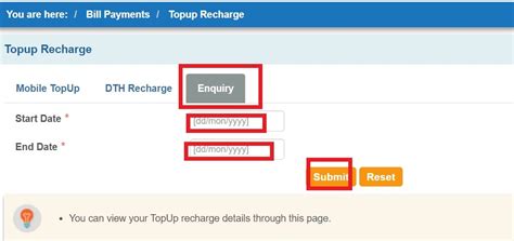 How to check status of Mobile/DTH recharge done using SBI net Banking?