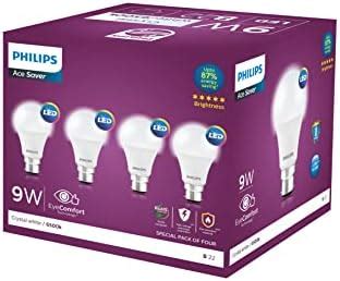 Buy PHILIPS 9W B22 LED White Bulb, Pack of 6 Online at Low Prices in ...