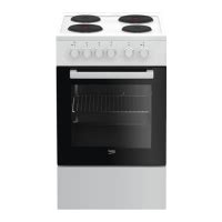 BEKO električni šporet FSS56000W Bela, Ringle, 60 l