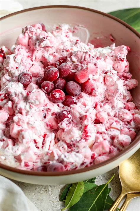 Cranberry Fluff Salad - The Wooden Skillet