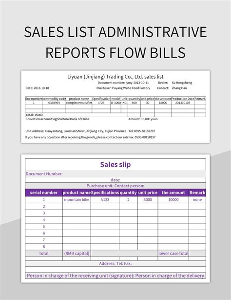 Free Flow List Bills Templates For Google Sheets And Microsoft Excel ...