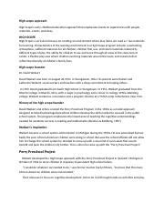 High Scope Approach 的图像结果