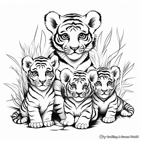 Tiger Cub Coloring Pages - Free & Printable!